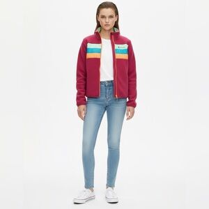 Cotopaxi Teca Fleece Full Zip Jacket Women’s Small Colorblock Pink
